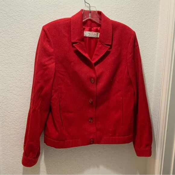 YOUNG PENDLETON VINTAGE WOOL BUTTON BLAZER JACKET - Picture 10 of 14